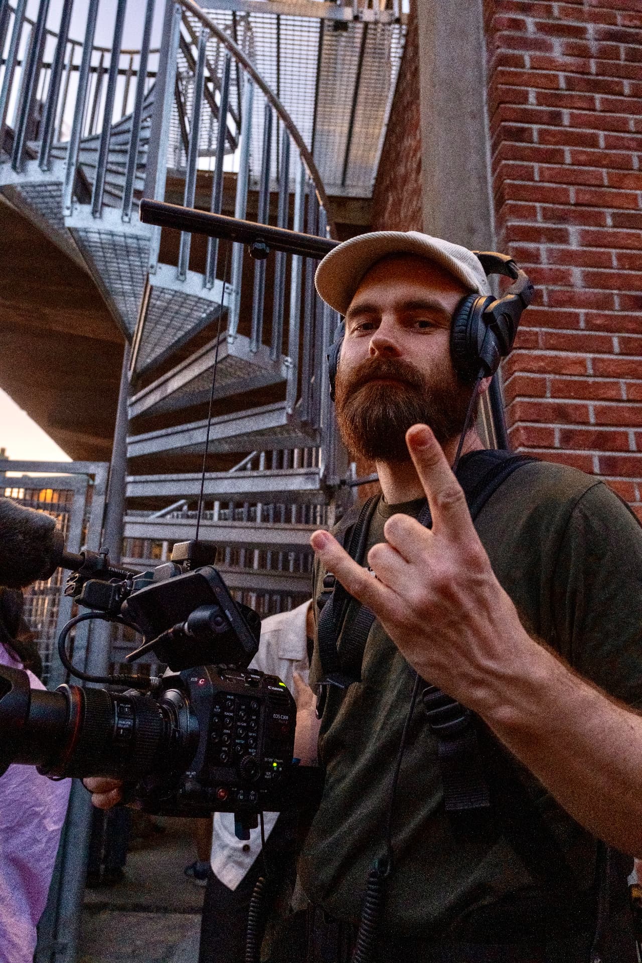 Filmcrew på jobb